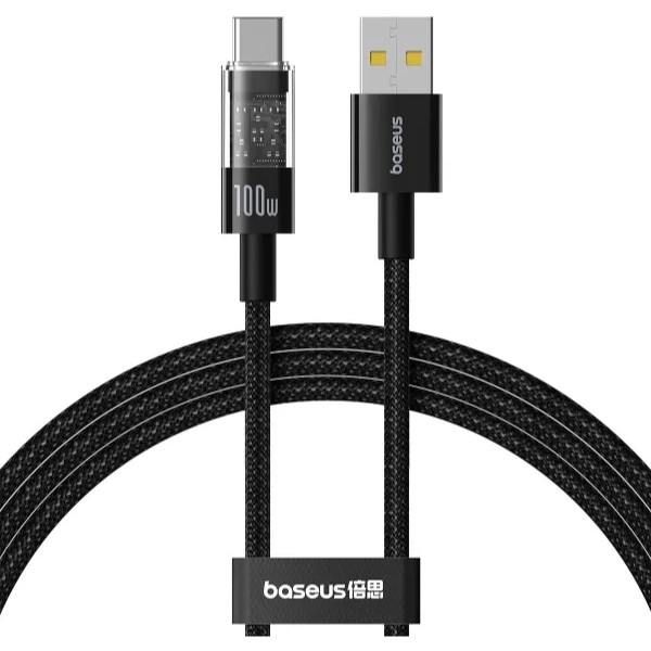 Фото - Кабель Baseus Gem Series Fast Charging Data Cable USB to Type-C 100W 20V 5A 1m (P10373002111-00)