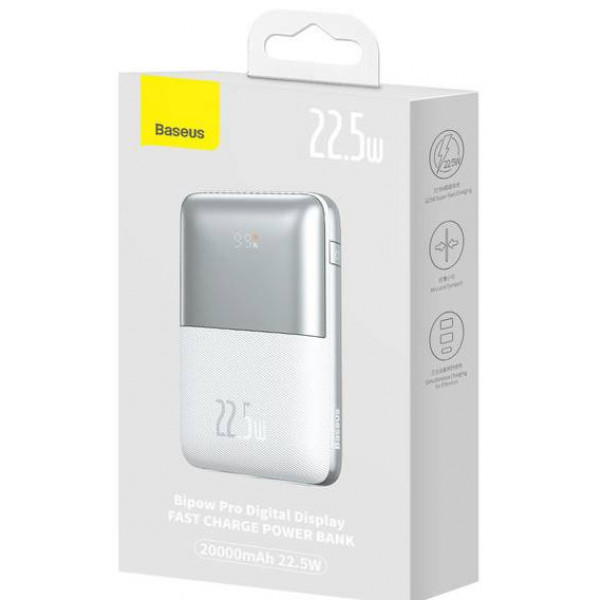 Фото - Батарея мобильная Baseus Bipow Pro 20000mAh 2xUSB+TypC 5A 22,5W USB to TypC (PPBD030002)
