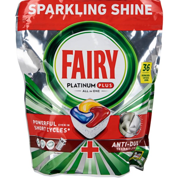 Фото - Таблетка для посудомийної машини Fairy Platinum Plus All in one Лимон 36шт