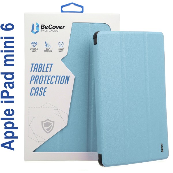 Фото - Чохол для планшету BeCover Tri Fold Soft TPU for Apple iPad mini 6 2021 Light Blue (706723)