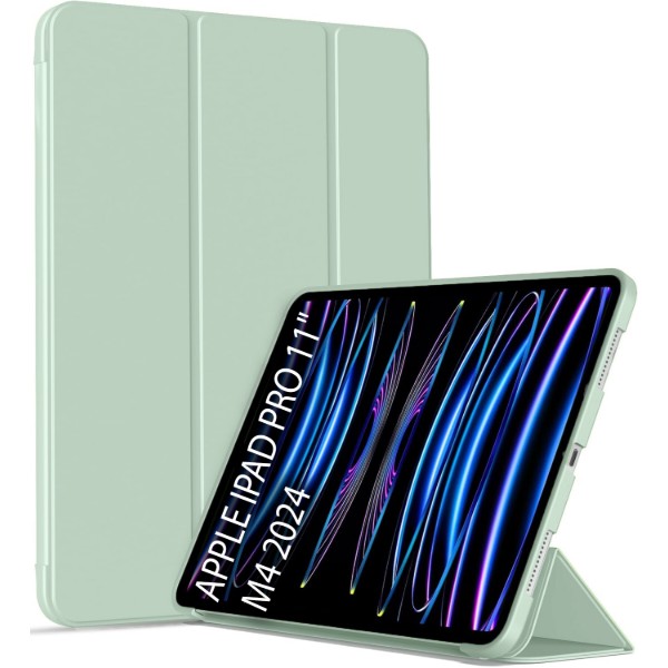 Фото - Чехол для планшета BeCover Tri Fold Soft TPU Silicone for Apple iPad Pro 11'' M4 2024 Light Green (711747)