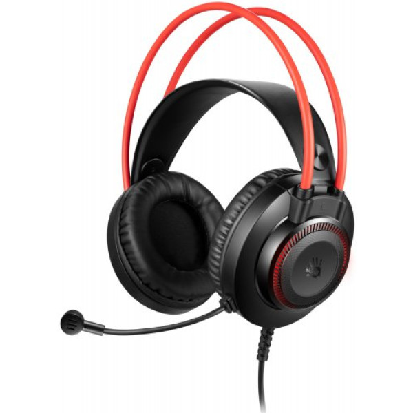 Фото - Гарнитура проводная игровая Bloody G200Q (Black+Red) Фото - Гарнитура проводная игровая Bloody G200Q (Black+Red)