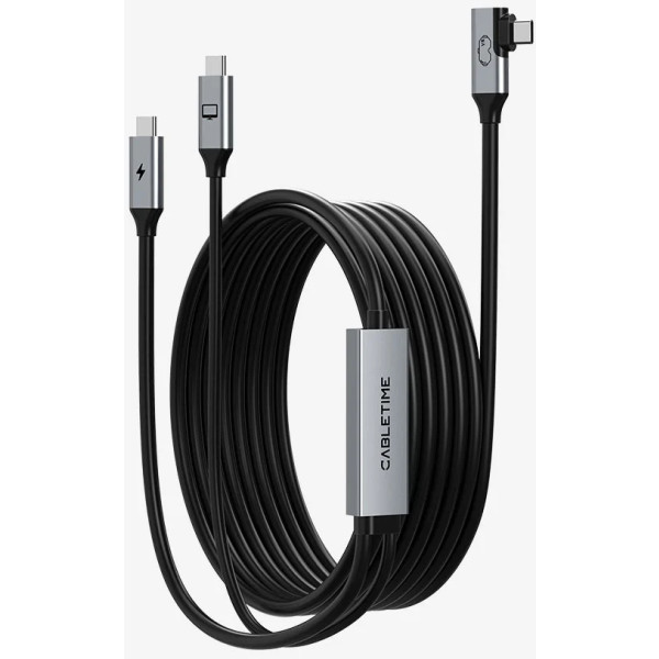 Фото - Кабель синхронізації даних Cabletime USB3.0 VR PD 36W 5 м (CA44P) Фото - Кабель синхронізації даних Cabletime USB3.0 VR PD 36W 5 м (CA44P)