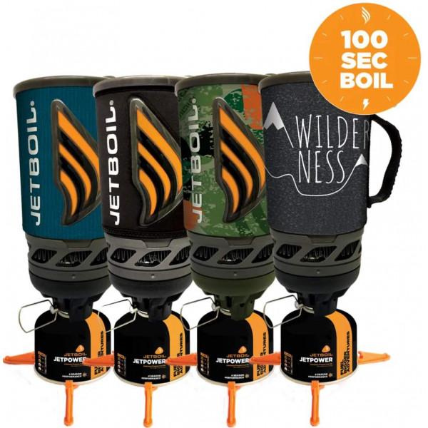 Фото - Пальник газовий Jetboil Flash 1 л Carbon (JB FLCBN)