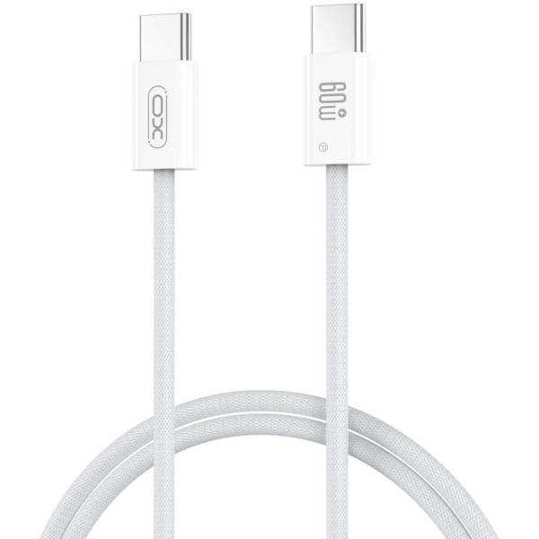 Фото - Кабель синхронізації даних XO iP15 type-c to type-c charging cable 60W white (CB-Q73CC)