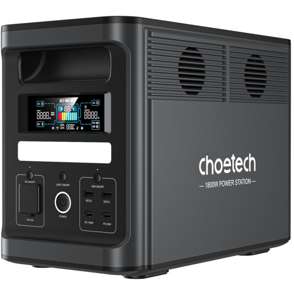 Фото - Зарядная станция универсальная Choetech 1800Вт (BS065-EU-BK)