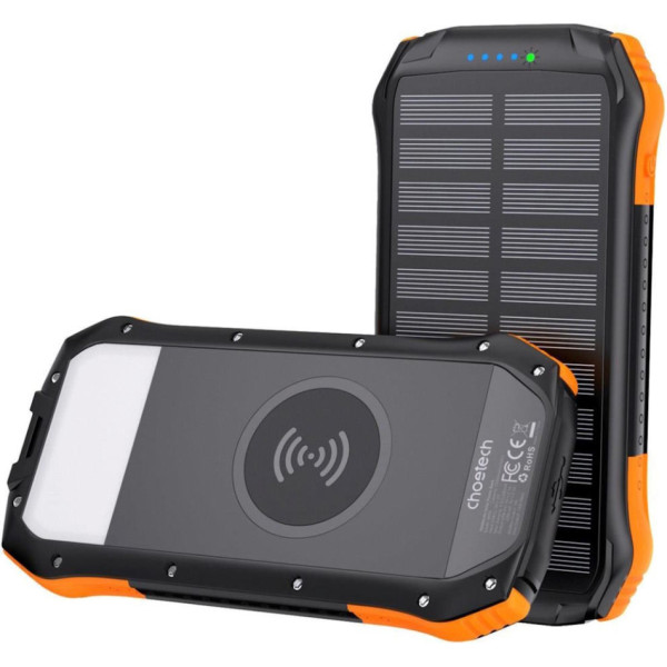 Фото - Батарея мобільна Choetech Wireless 20000mAh 20W Black-Orange (B657-OR)