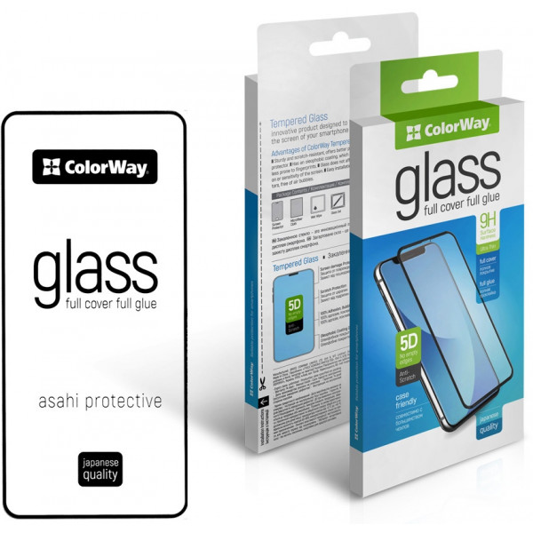 Фото - Захисне скло для смартфону Colorway 9H FC glue Samsung Galaxy A35 Black (CW-GSFGSGA356-BK)