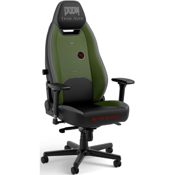 Фото - Кресло для геймеров Noblechairs LEGEND DOOM the Dark Ages Green (NBL-LGD-PU-DDA)