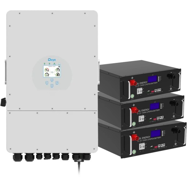 Фото - Система зберігання енергії Deye SUN-12K-SG02LP1-EU-AM3-3GS15.36K-LFP