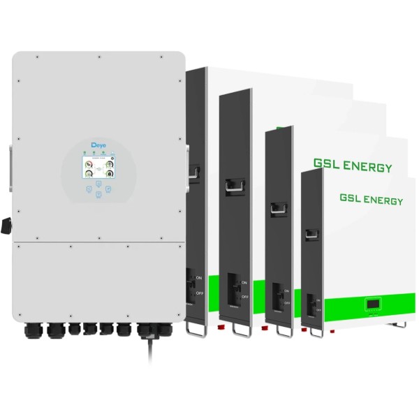 Фото - Система зберігання енергії Deye SUN-12K-SG02LP1-EU-AM3-4GS20.48K-LFP-W
