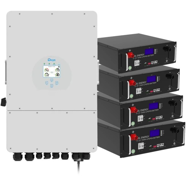 Фото - Система хранения энергии Deye SUN-12K-SG04LP3-EU-4GS20.48K-LFP