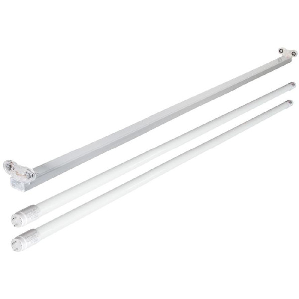 Фото - Світлодіодний світильник EVROLIGHT балка B-2-1200 і LED-лампи Т8 EVROLIGHT 18 Вт 6400К (000058972)