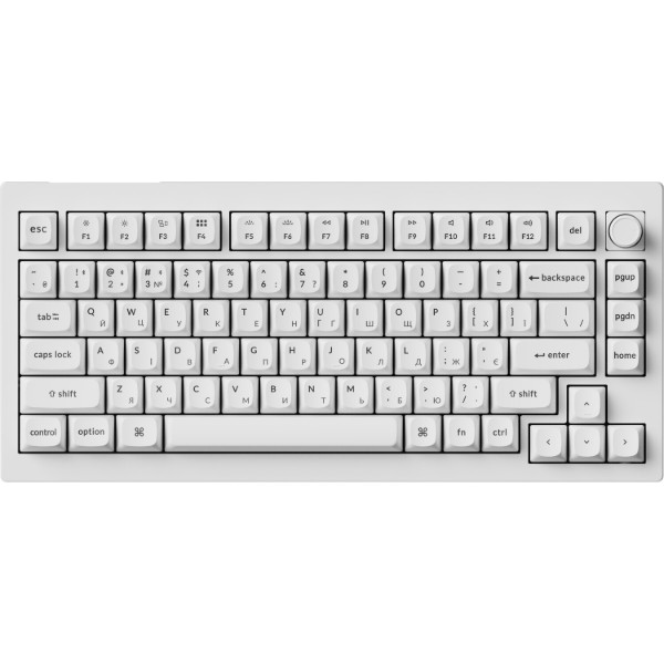 Фото - Клавиатура беспроводная Keychron V1 Ultra Red Switch White RGB (V1U-F1-UA)
