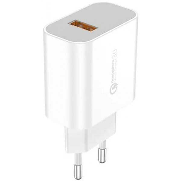 Фото - Сетевое зарядное устройство Foneng EU46 QC3.0 Charger 1USBх3A White (EU46-CH-TC) + кабель USB Type C