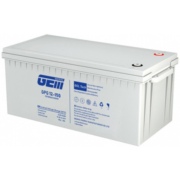 Фото - Акумулятор для ДБЖ GEM BATTERY 12V (GPG 12-150) Фото - Акумулятор для ДБЖ GEM BATTERY 12V (GPG 12-150)