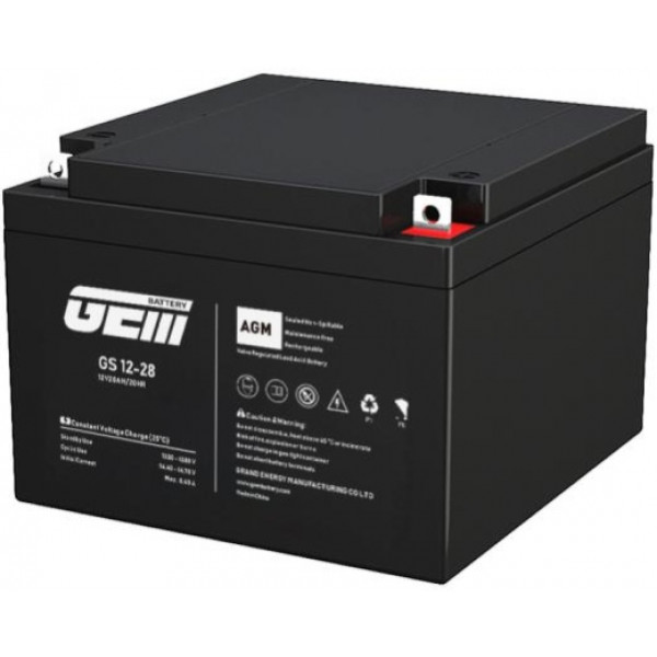 Фото - Акумулятор для ДБЖ GEM BATTERY 12V (GS 12-28) Фото - Акумулятор для ДБЖ GEM BATTERY 12V (GS 12-28)