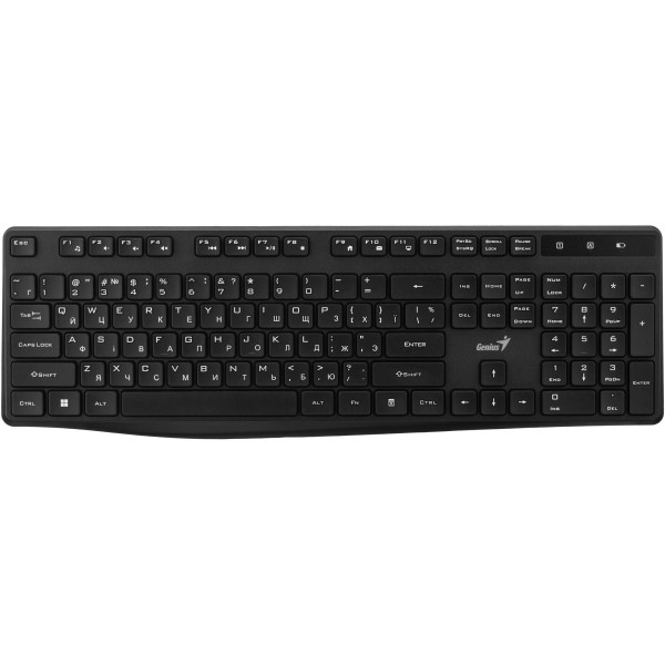 Фото - Клавіатура бездротова Genius KB-7200 104key, WL, EN/UKR (31320002406)