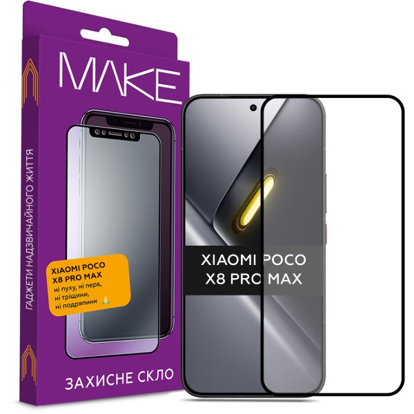 Фото - Захисне скло для смартфону MAKE For Xiaomi Poco X8 Pro Max (MGF-XPX8PM)