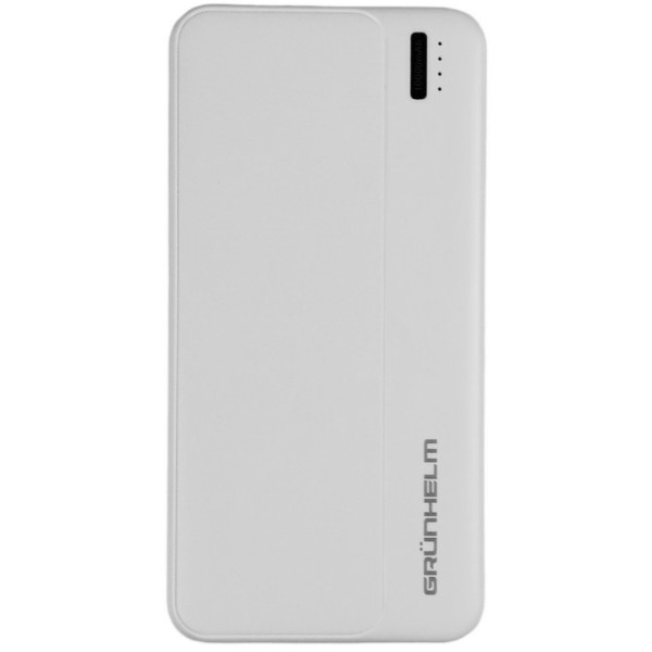 Фото - Батарея мобільна Grunhelm 10.000 mAh White (GP-10W) Фото - Батарея мобільна Grunhelm 10.000 mAh White (GP-10W)