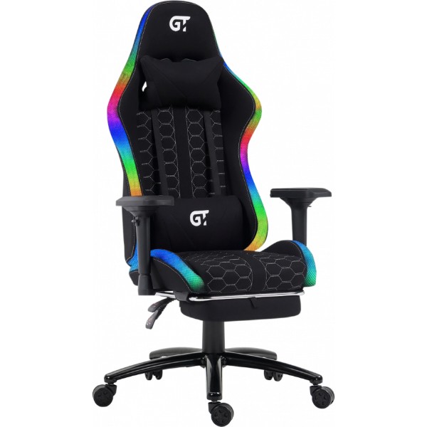 Фото - Крісло для геймерів GT Racer X-2462 Fabric Black Фото - Крісло для геймерів GT Racer X-2462 Fabric Black