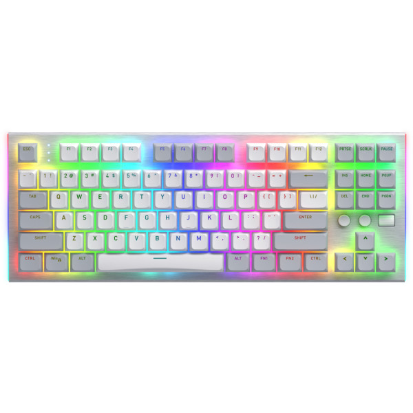 Фото - Клавіатура дротова ігрова Hator Gravity TKL orange (HTK561) White
