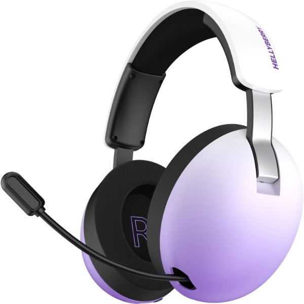 Фото - Гарнітура бездротова ігрова Hator Hellyberry HH30 PRO wireless (HH30_PRO_wireless_WV) white-violet gradient