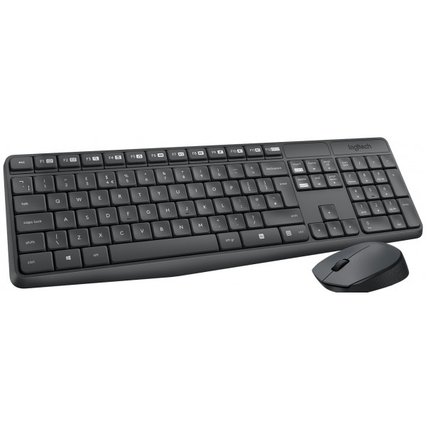 Фото - Клавіатура + миша бездротова Logitech MK235 Dark Gray UA (920-007931)