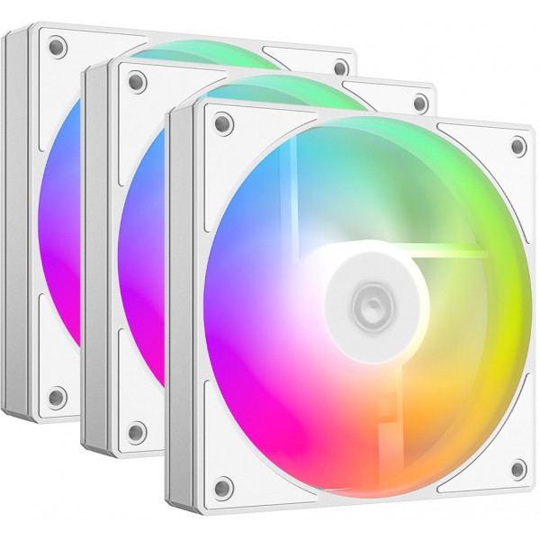 Фото - Корпусний вентилятор ID-Cooling AS-120-ARGB-W Trio Фото - Корпусний вентилятор ID-Cooling AS-120-ARGB-W Trio