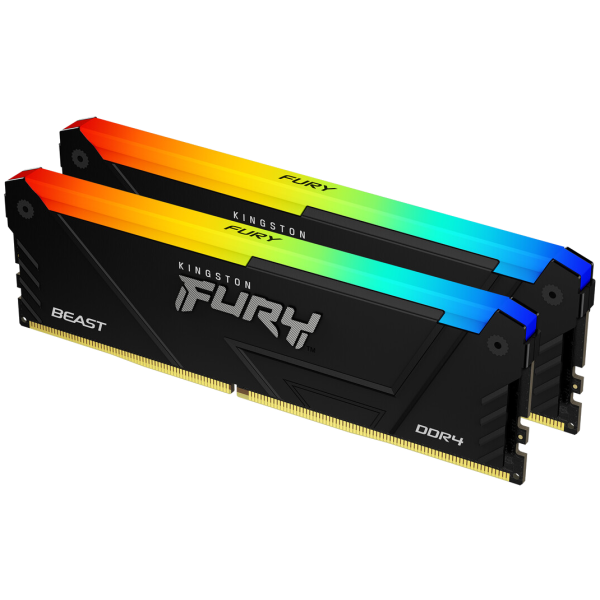 Фото - Память DDR Kingston 32GB 3200MT/s DDR4 CL16 DIMM (Kit of 2) 1Gx8 FURY (KF432C16BB12AK2/32WP)