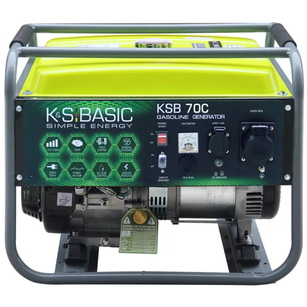 Фото - Генератор бензиновий Konner&Sohnen KSB70C