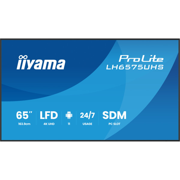 Фото - Інтерактивна панель IIYAMA LH6575UHS-B2AG