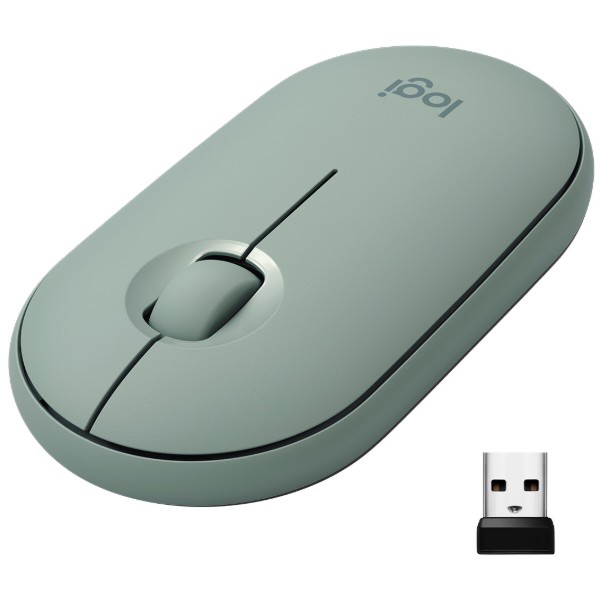 Фото - Мышь беспроводная Logitech Pebble M350 USB Eucalyptus (910-005720)