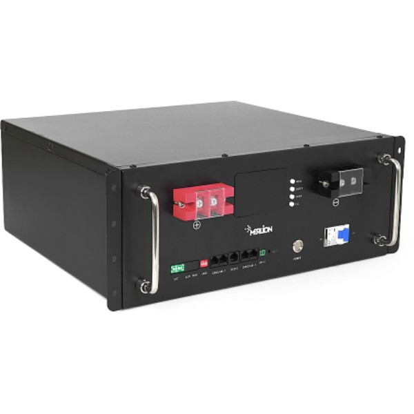 Фото - Батарея для сонячного інвертора Merlion LiFePO4 51.2V 50AH for Solar RACK MOUNT 50A BMS, 5000 циклов Q1 (LFP51.2-50US)