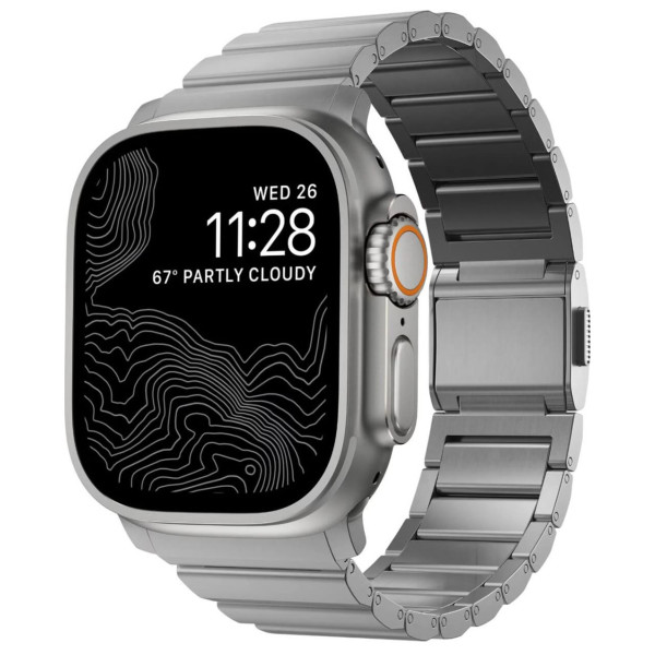 Фото - Ремешок для смарт-часов Nomad Titanium Band V2 Natural Hardware Natural 46mm/49mm (NM014858858)