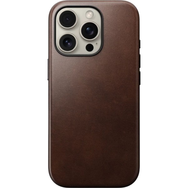 Фото - Чохол для смартфону Nomad Modern Leather Rustic Brown Horween for iPhone 16 Pro Max (NM01689485)