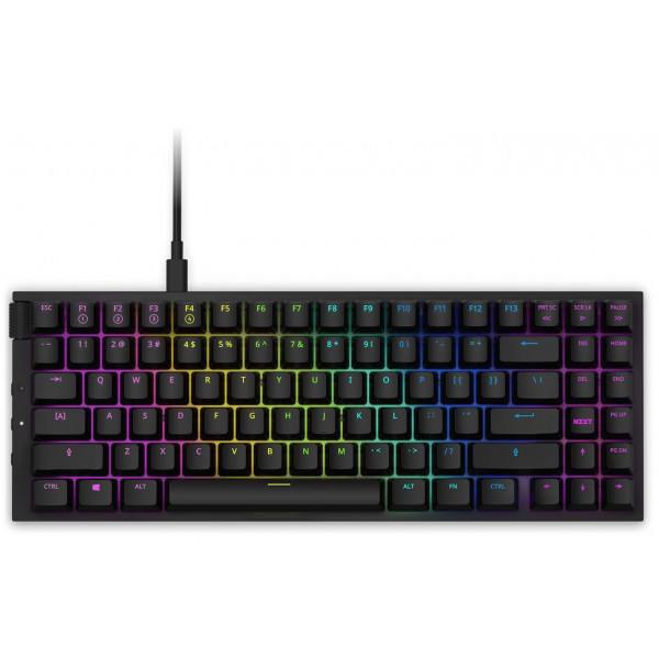 Фото - Клавиатура проводная игровая NZXT Compact (ANSI) Black (KB-175US-BR) Фото - Клавиатура проводная игровая NZXT Compact (ANSI) Black (KB-175US-BR)