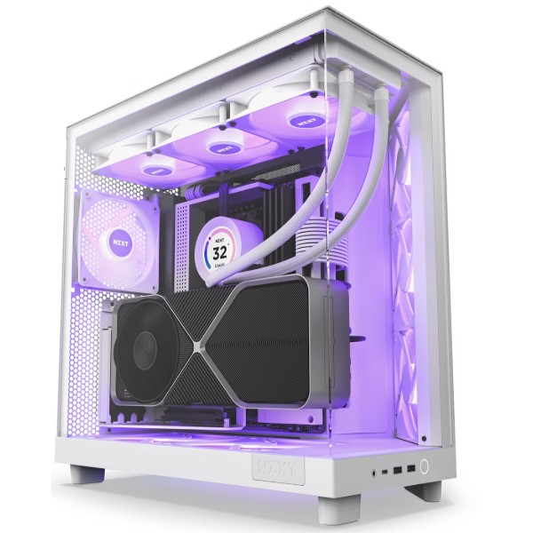 Фото - Корпус NZXT H6 Flow RGB All White (CC-H61FW-R1) Фото - Корпус NZXT H6 Flow RGB All White (CC-H61FW-R1)