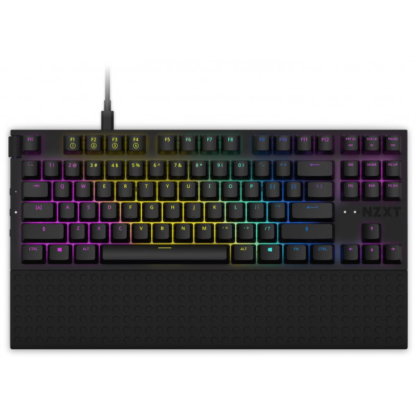 Фото - Клавиатура проводная игровая NZXT TKL (ANSI) Black (KB-1TKUS-BR) Фото - Клавиатура проводная игровая NZXT TKL (ANSI) Black (KB-1TKUS-BR)