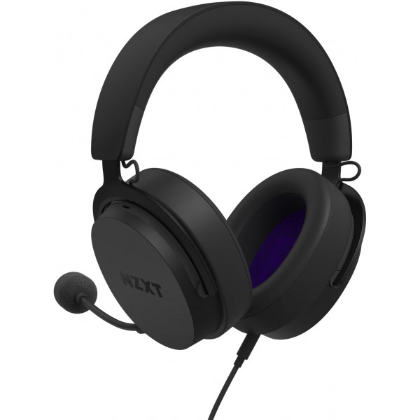 Фото - Гарнитура проводная игровая NZXT Wired Closed Back Headset 40mm Black V2 (AP-WCB40-B2)