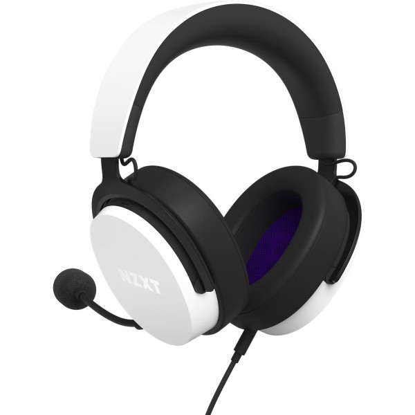 Фото - Гарнитура проводная игровая NZXT Wired Closed Back Headset 40mm White V2 (AP-WCB40-W2)