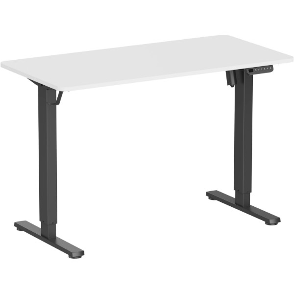 Фото - Стіл комп'ютерний OfficePro ODE1260WB White/Black