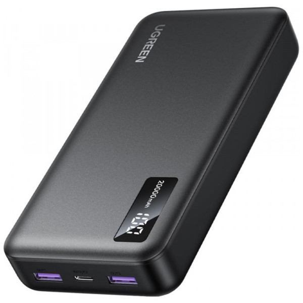 Фото - Батарея мобильная UGREEN PB312 20000mAh QC+PD 22.5W Black (6941876226832)
