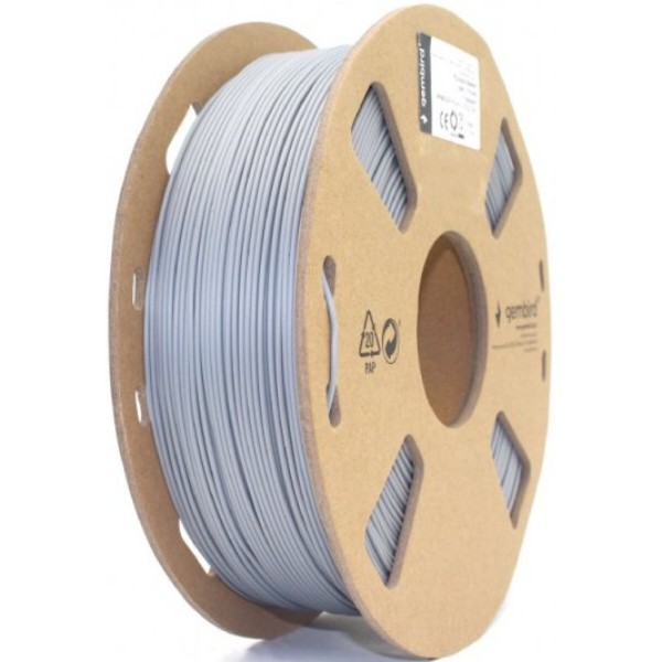 Фото - Нитка для PLA-картриджа Gembird PLA+, 1.75 мм Grey (3DP-PLA+1.75-02-GR)