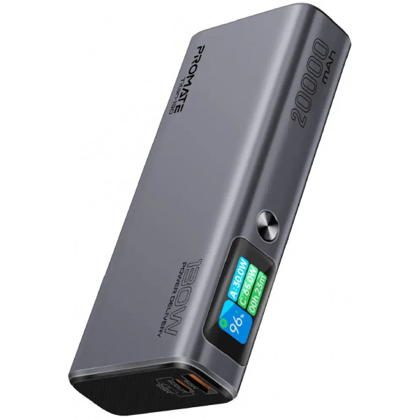 Фото - Батарея мобільна Promate Titan-130 20000 mAh 2xUSB-C PD USB-А QC3.0 (titan-130)