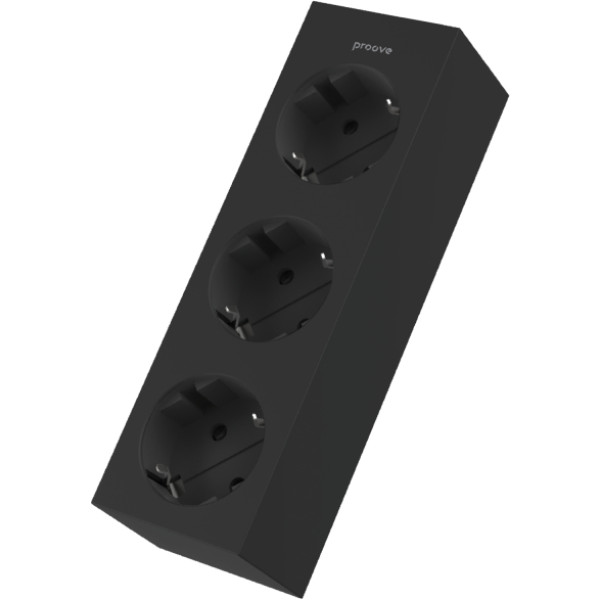 Фото - Мережевий фільтр Proove Magnet Strip (3xAC) 1.6m Black (PSMS25000001)