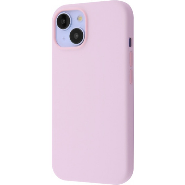 Фото - Чохол для смартфону  Silicone Case with Magnetic Ring iPhone 15 Light Pink (PCSMIP150024)