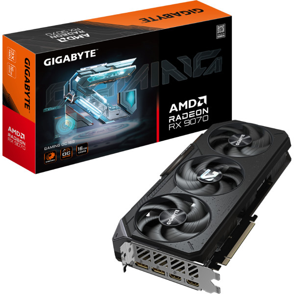 Фото - Видеокарта Gigabyte AMD Radeon RX 9070 GAMING OC 16G (GV-R9070GAMING OC-16GD)