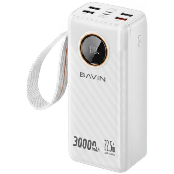 Фото - Батарея мобільна Bavin PC1155S 30000 mAh FAST CHARGING 22.5W White (Y-PC1155S-WH) Фото - Батарея мобільна Bavin PC1155S 30000 mAh FAST CHARGING 22.5W White (Y-PC1155S-WH)