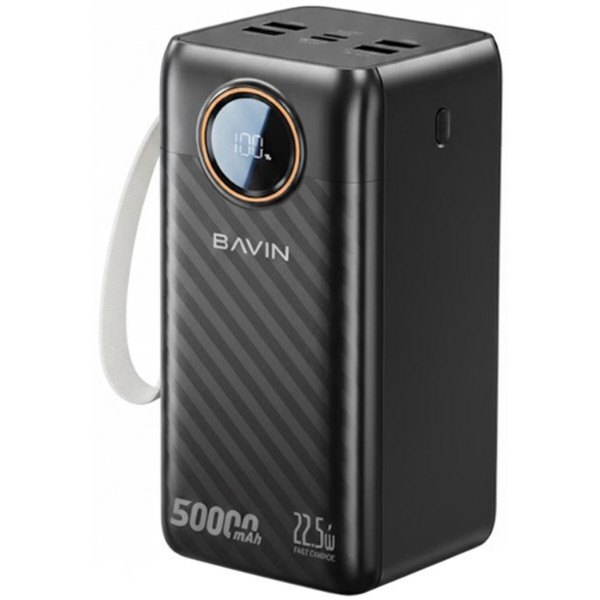 Фото - Батарея мобильная Bavin PC1157S 50000 mAh FAST CHARGING 22.5W Black (Y-PC1157S-BK)